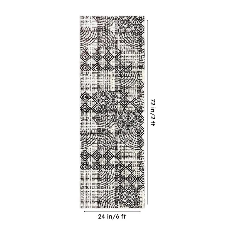 Lexo Non-Anti Skid Nylon Runner Rug - Black media 7