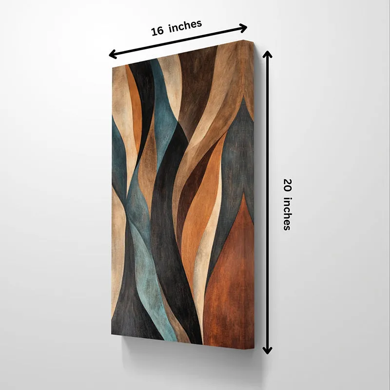 Earthen Curves Canvas Wall Painting media 5