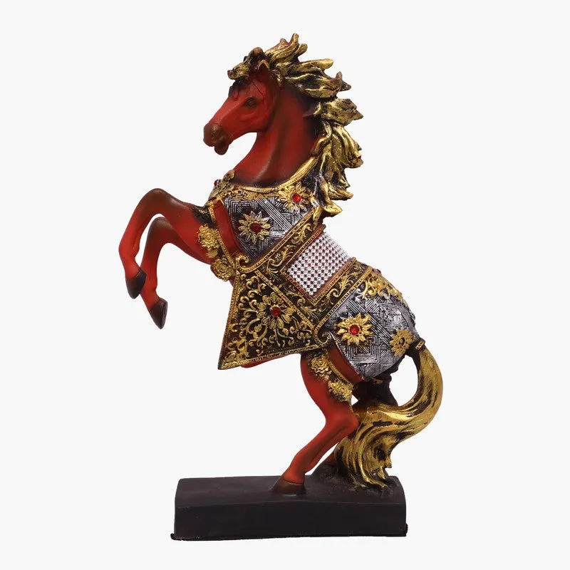 Majestic Rearing Horse Polyresin Showpiece - Set Of Two media 3