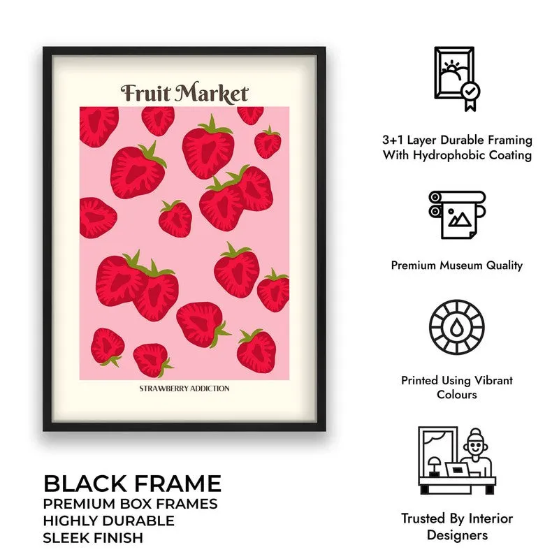 Berry Bliss Archival Canvas Wall Art - Black media 9