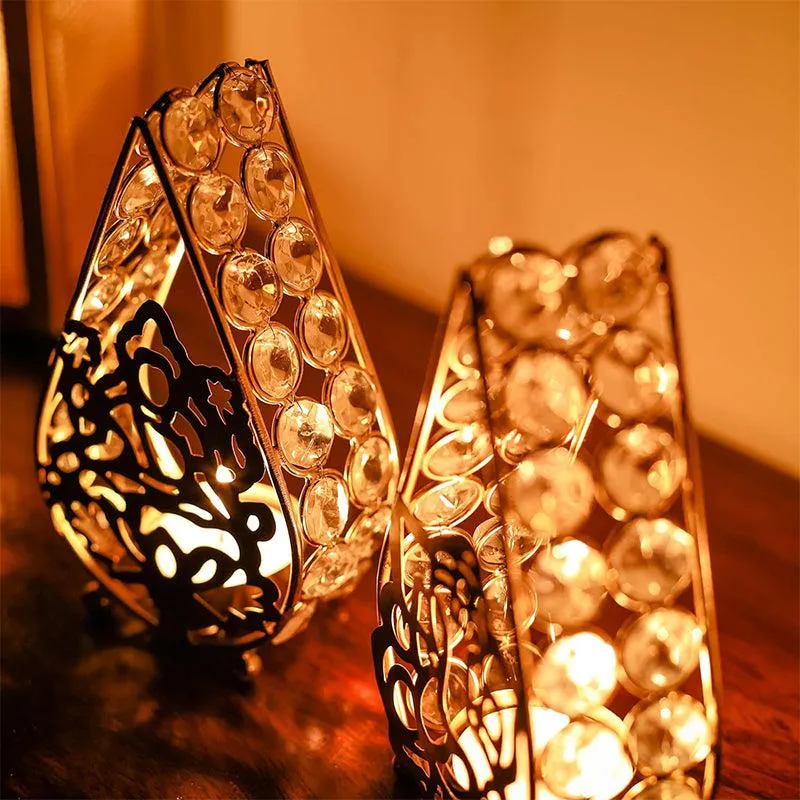 Laxmi Vakrathund Deep Tealight Candle Holder - Set Of Two media 4