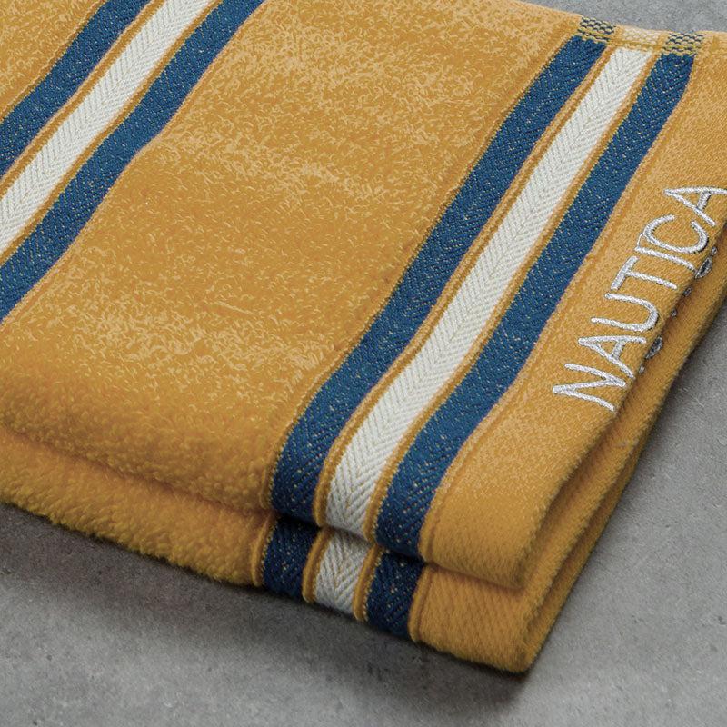 Nautica Dove Dual Down Cotton Hand Towel (Beige) - Set Of Two media 5