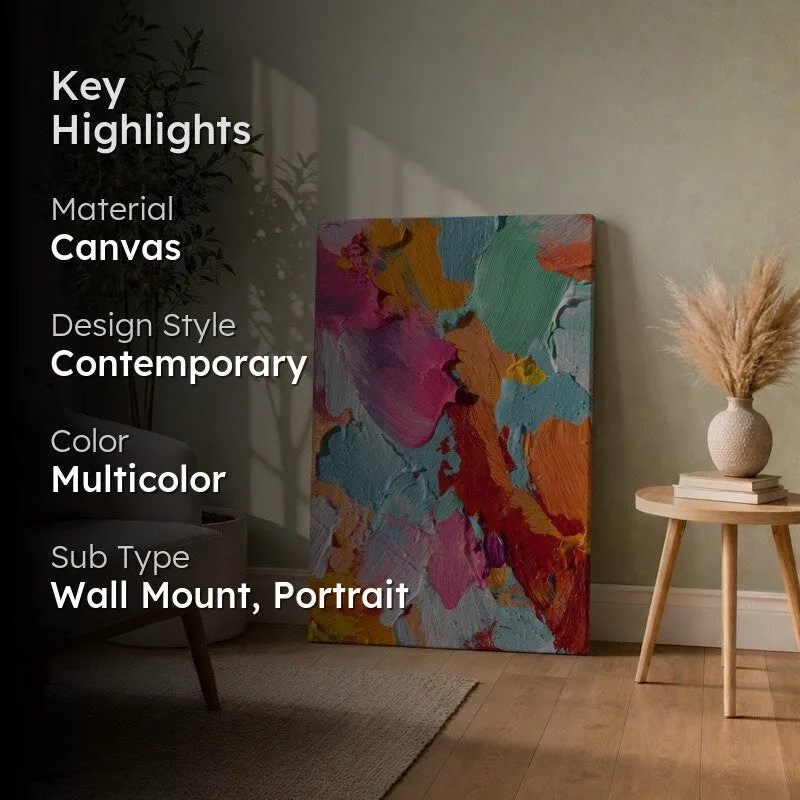 Color Burst Abstract Canvas Wall Art media 2