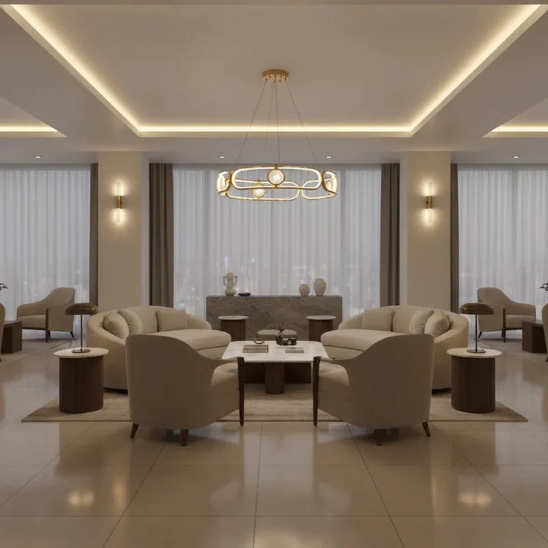 Celestial Loops Metal LED Ceiling Lamp media 7