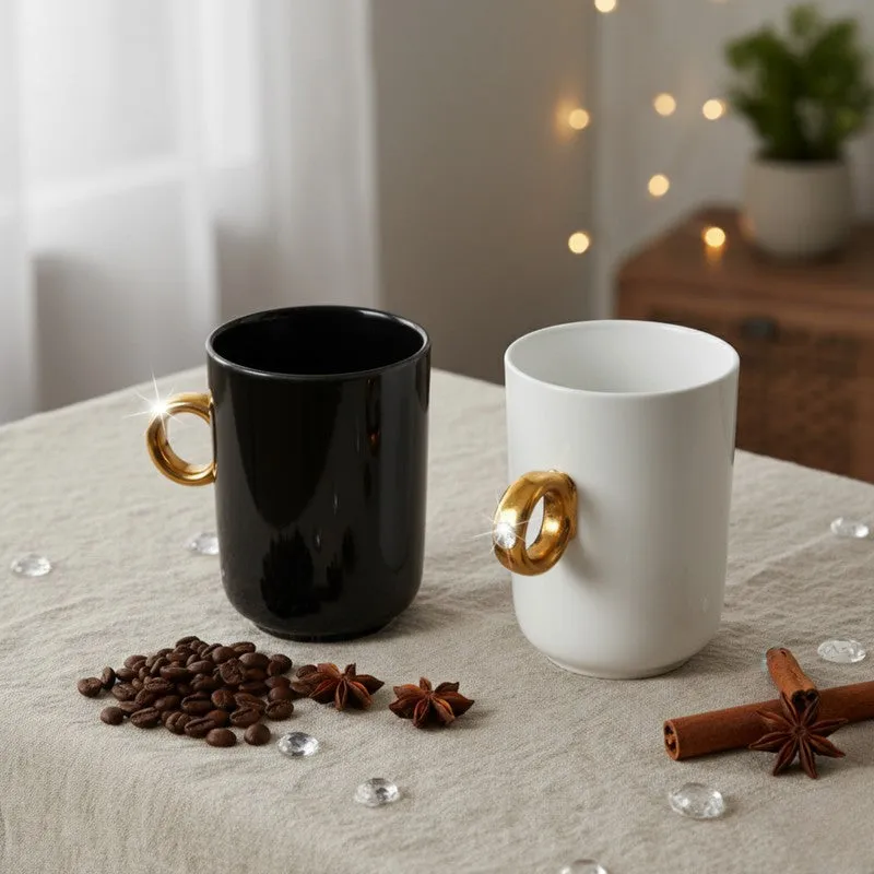 Chic Crystal Coffee Mug (300 mL Each) - Set Of Two media 1