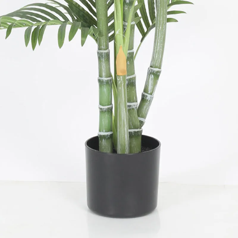 Filo Artificial Areca Palm With Black Plastic Pot - 4.3 Feet media 4