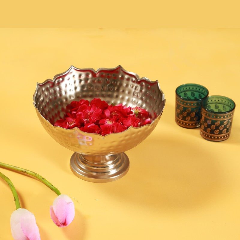 Ornella Hammered Metal Bowl
