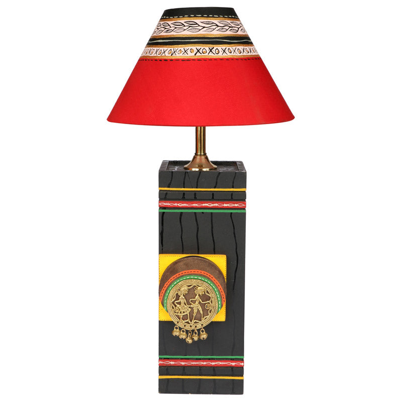 Jina Handcrafted Wooden Table Lamp - Multicolor media 3