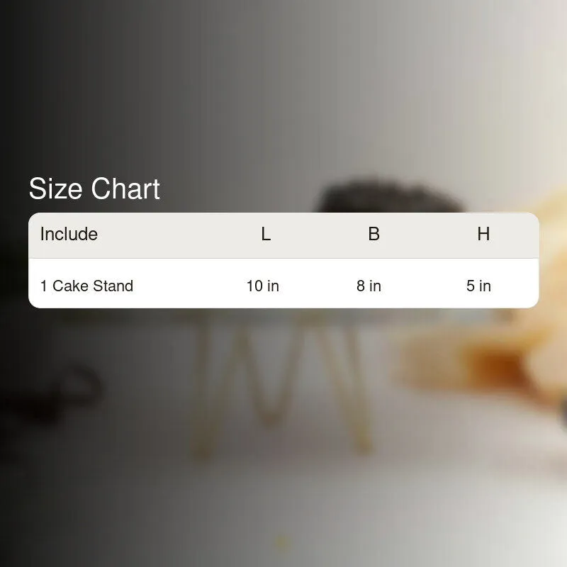 Letvo Marble Cake Stand With Metal Base media 6