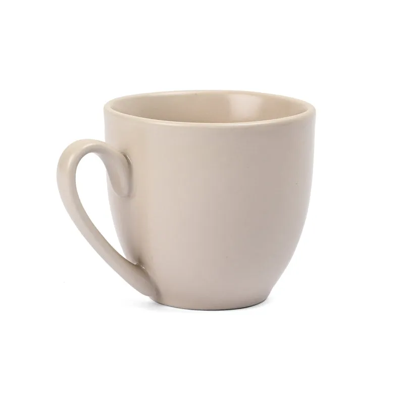 CozySip Porcelain Cup & Saucer (Ivory/200 mL Each) - Set of Six - 5