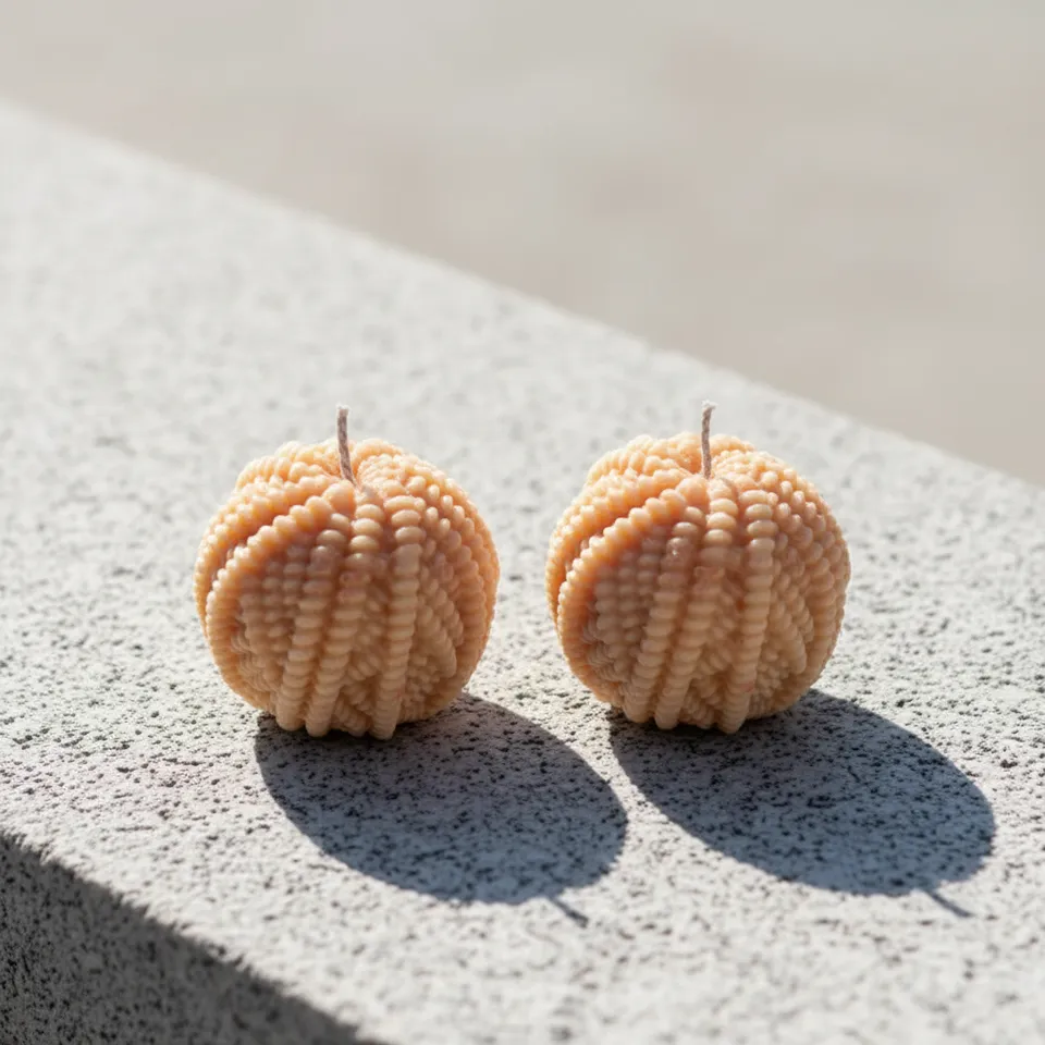 Fur Ball Orange Scented Candle - Set Of Two media 1