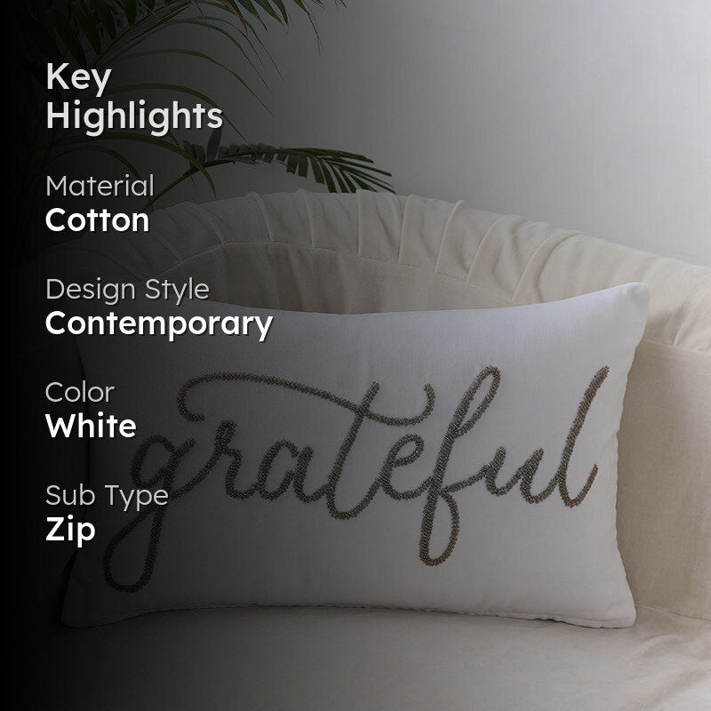 Grainne "Grateful" Cotton Cushion Cover media 2