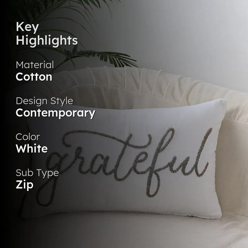 Grainne "Grateful" Cotton Cushion Cover media 2