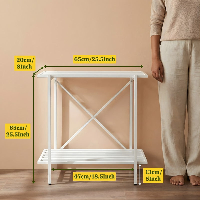 Floriva Metal Planter Stand - White media 5