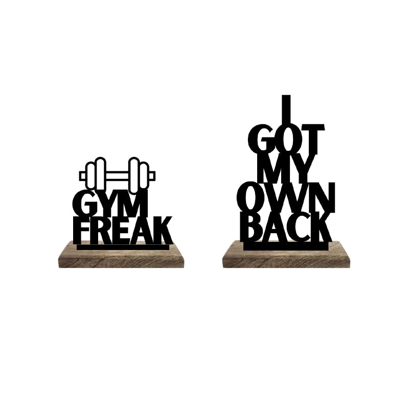 Fit & Independent Typography Showpiece - Set Of Two media 5