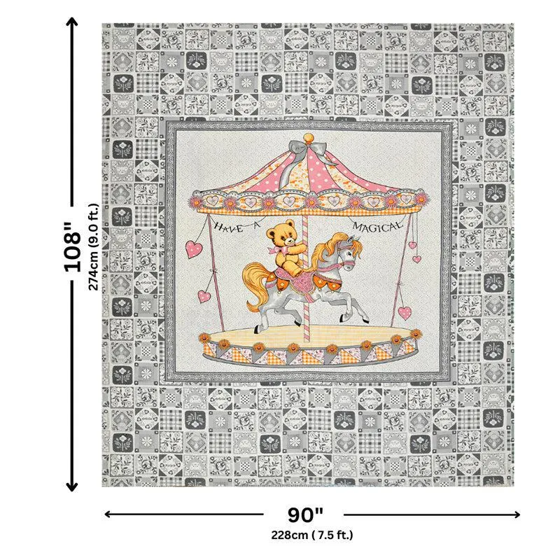 Candy Kingdom Kids Cotton Bedsheet (Grey) - 140 TC media 6