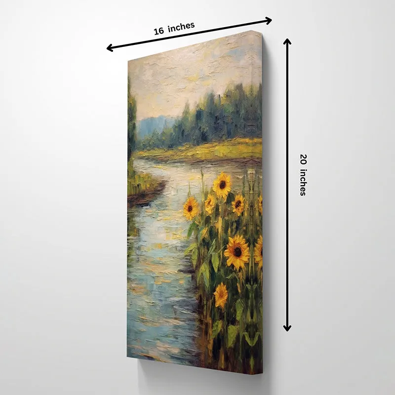 Sunflower Streams Wall Painting media 5