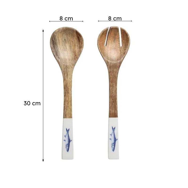 Mixumum Wooden Salad Spoon - Set Of Two media 4