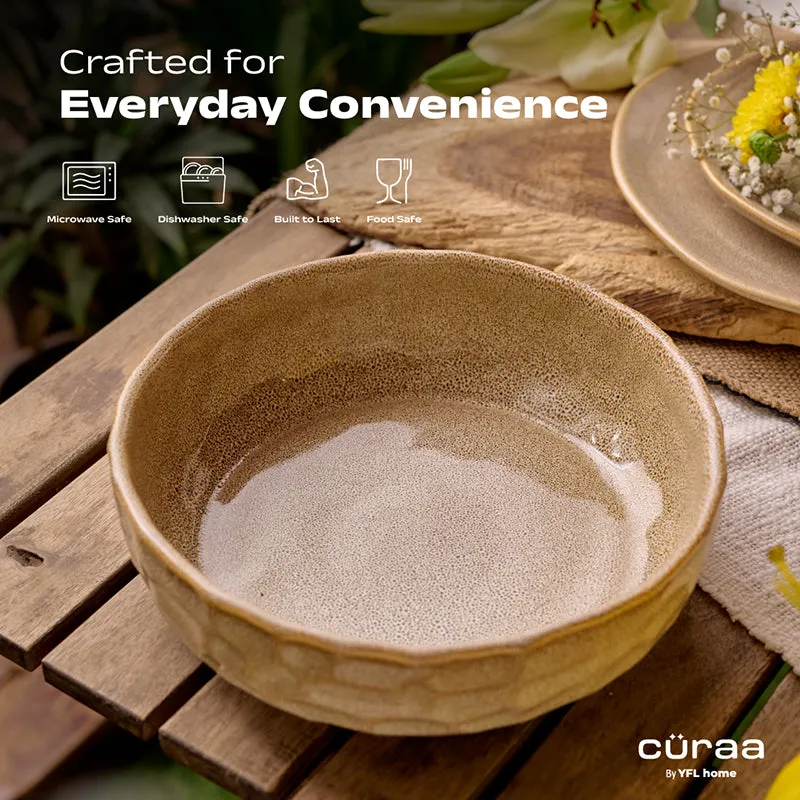 Cüraa By YFL Home Rustic Facet & Flow Serving Bowl - 1200 mL media 4