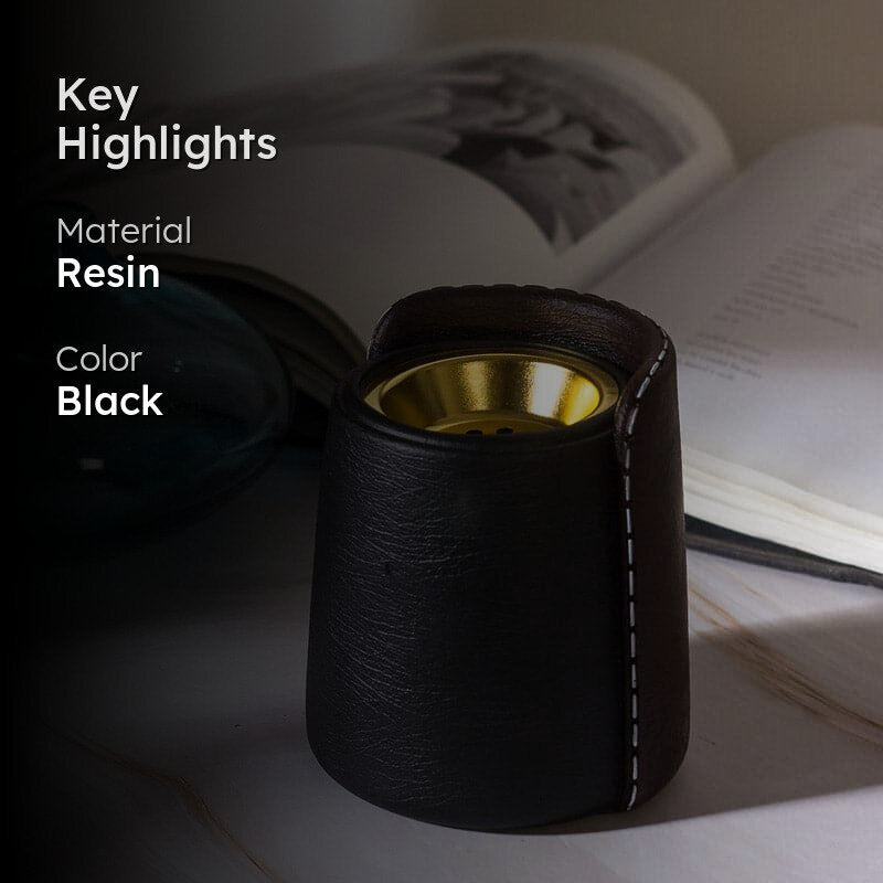 Gareva Resin Dhoop Holder - Black media 2