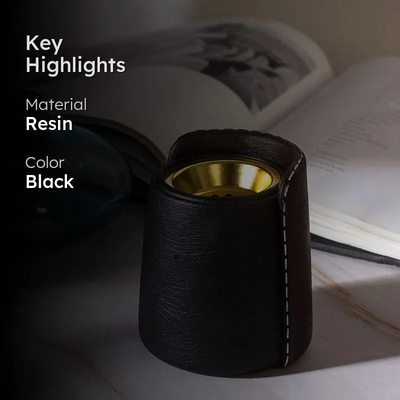 Gareva Resin Dhoop Holder - Black media 2