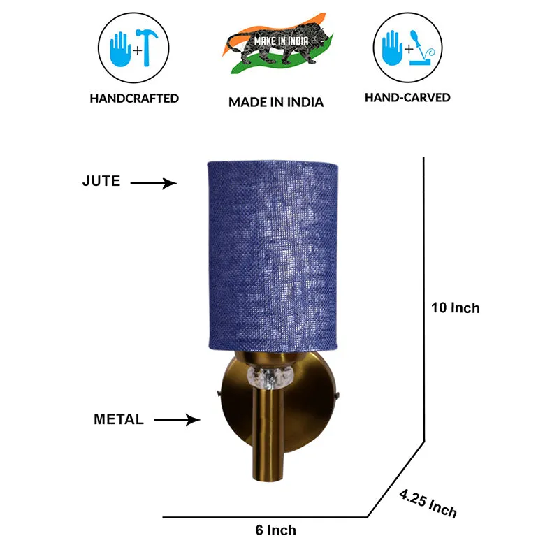 Sienna Jute Wall Lamp - Blue media 6