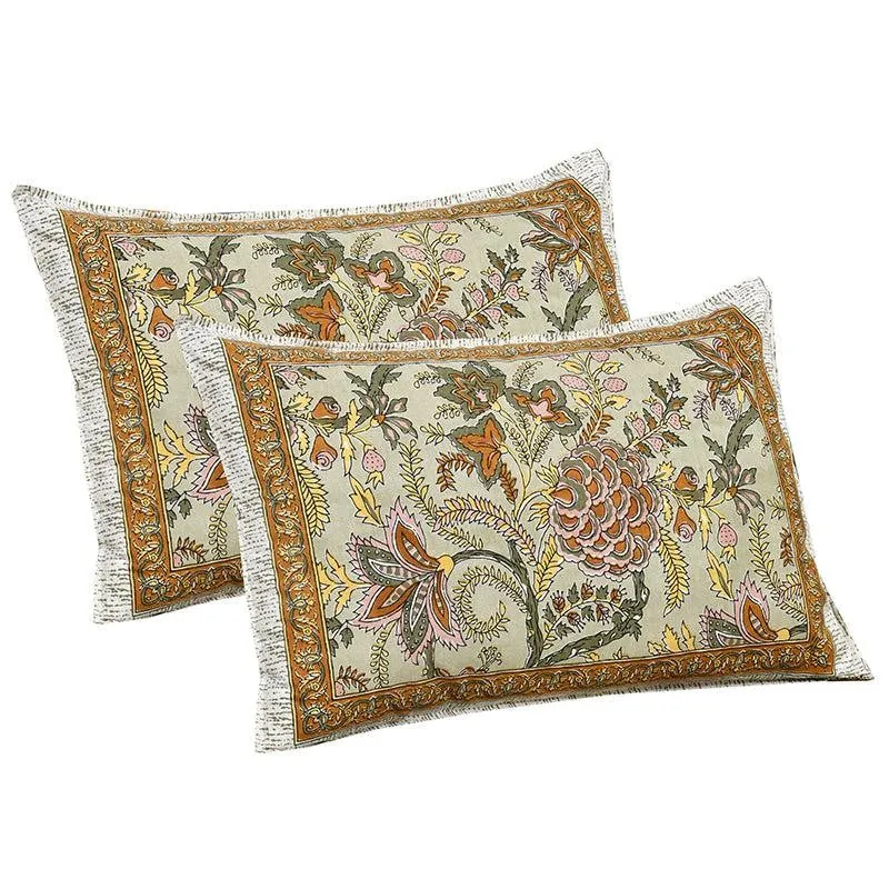 Dupiyaa Printed Cotton Bedsheet (Yellow) - 160 TC media 5