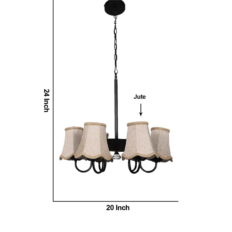 Bella Conical Viya Ceiling Lamp - Beige media 5