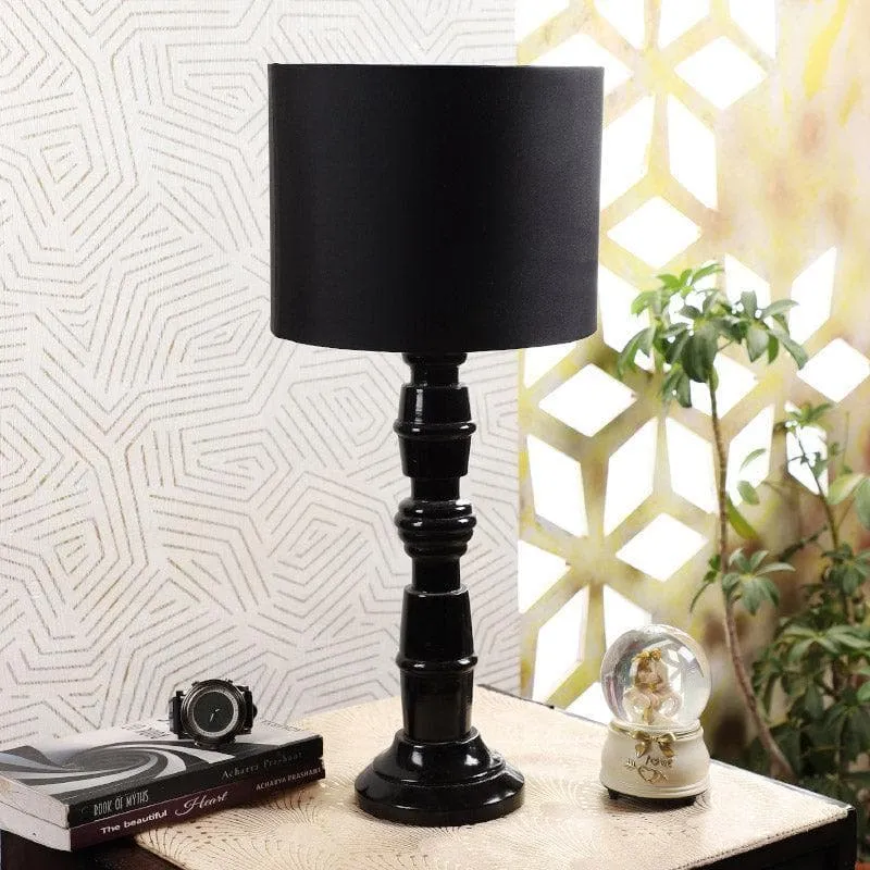 Blace Baxter Fabric Table Lamp - Black media 3