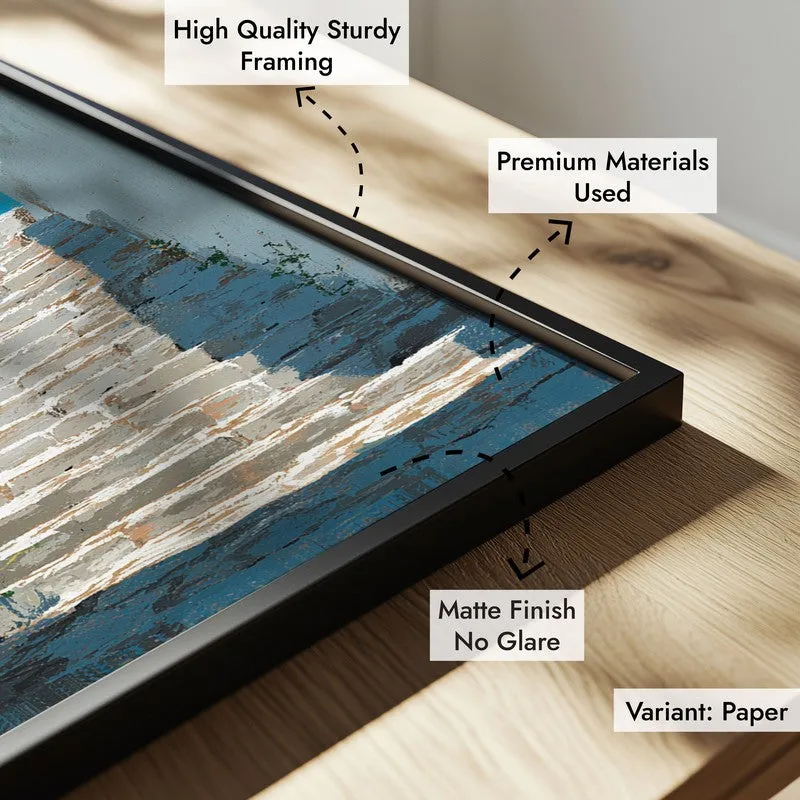Scenic Walk Canvas Wall Painting - Black Frame media 6