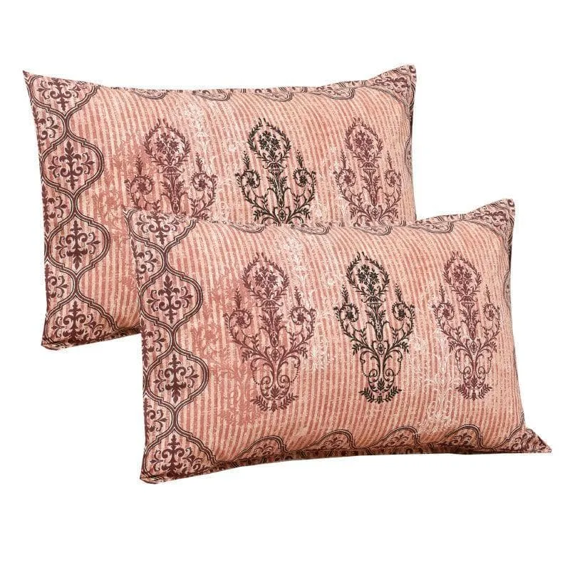 Mayurankh Printed Cotton Bedsheet (Peach) - 160 TC media 6