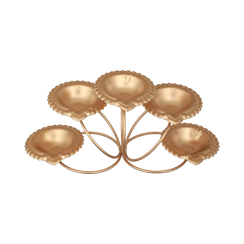 Amala Tealight Candle Holder - Gold media 3