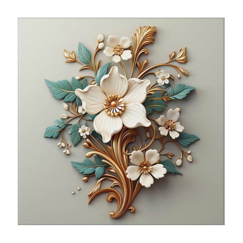 Bloom Azure Wall Painting media 3