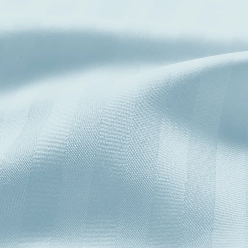 Stripe Charm Cotton Pillow Cover (Pale Blue) - Set Of Two media 7