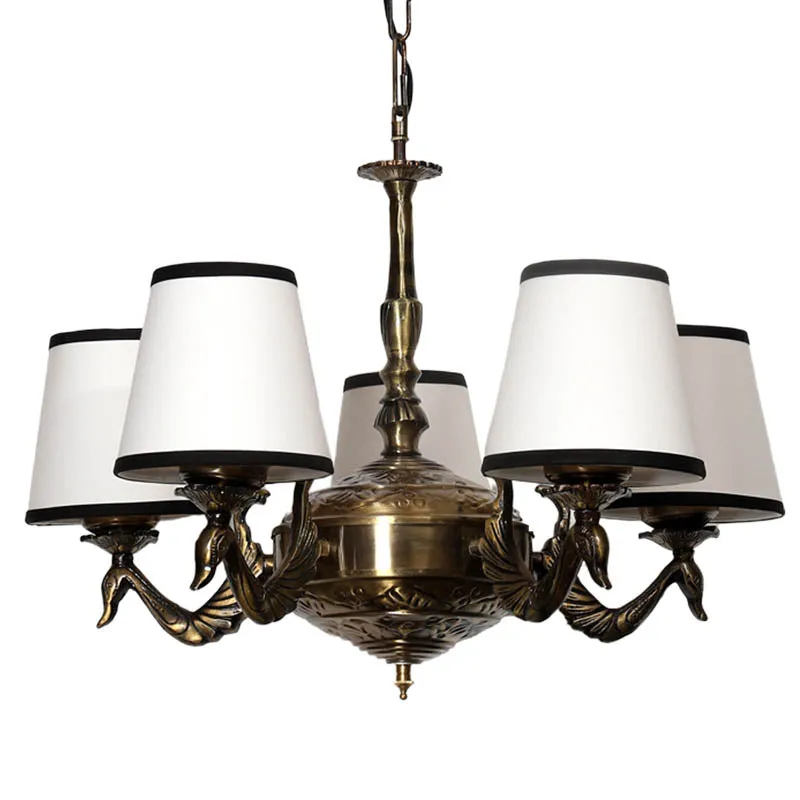 Glee Conical Golden Antique Ceiling Lamp media 3