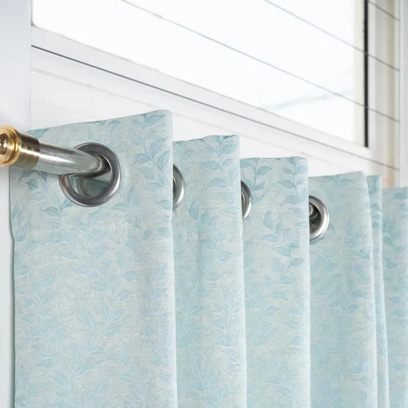 Noor Jacquard Polycotton Curtain - Turquoise media 5