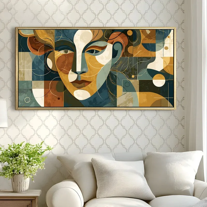 Hidden Emotions Canvas Wall Painting With Frame media 4