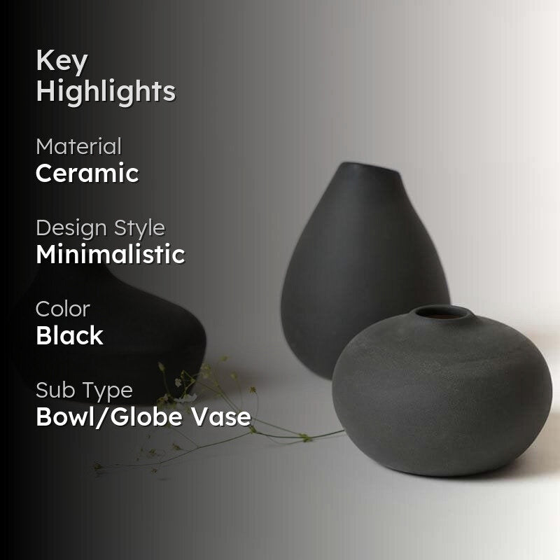 Esoteric Vases (Black) - Set of Three media 2