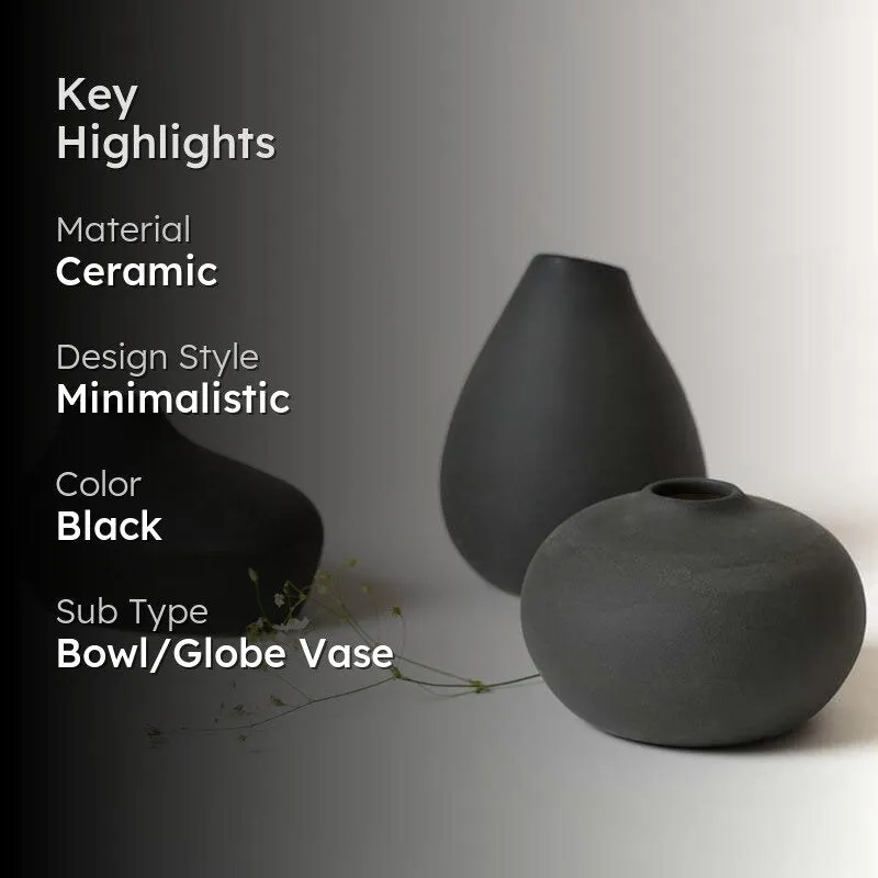 Esoteric Vases (Black) - Set of Three media 2