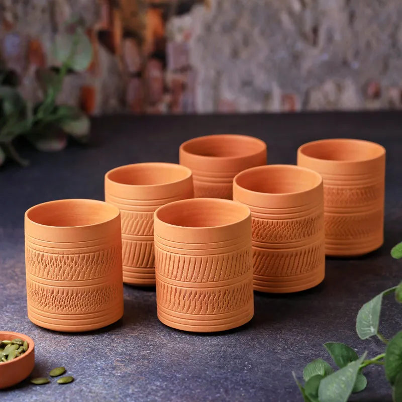 Mitti Terracotta Glass (250 mL) - Set Of Six media 6
