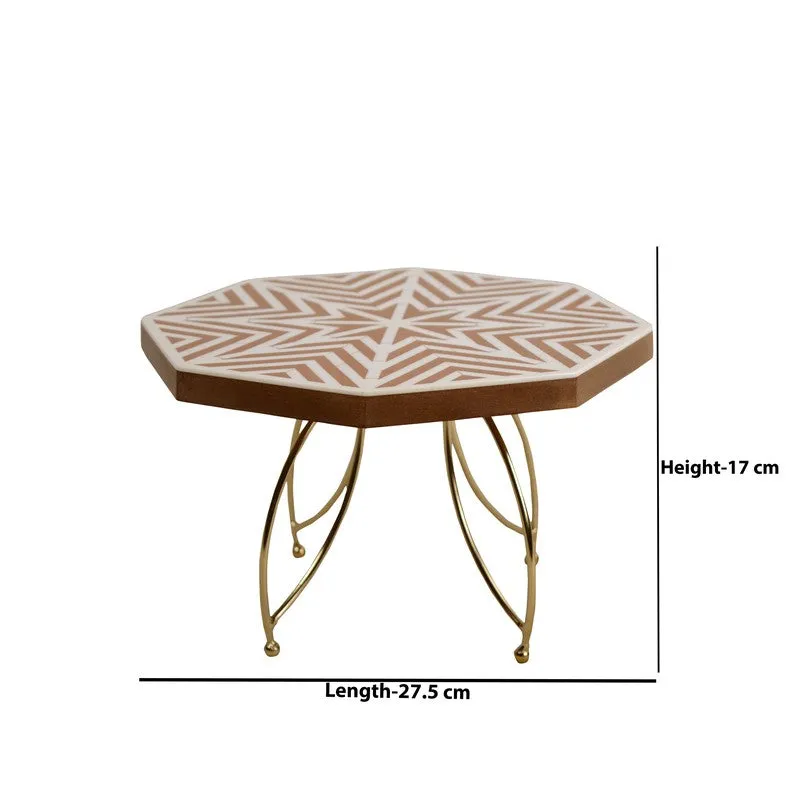 Savor Stack Cake Stand - Gold media 5