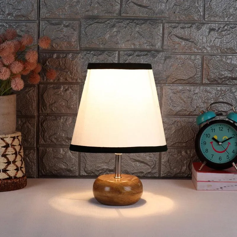 Astrova Fabric Table Lamp - White,Black,Brown media 1