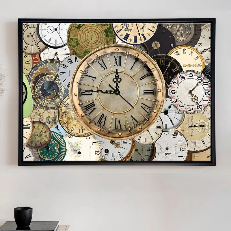 Structured Chaos Wall Art With Clock media 3