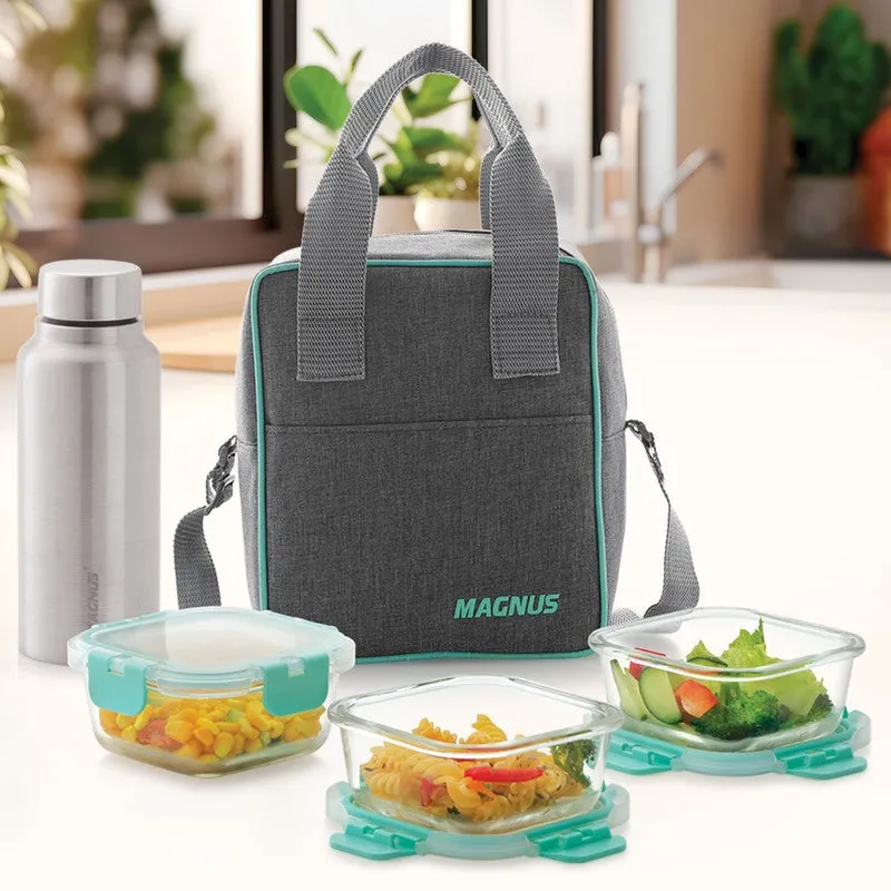 Irnex Lunch Box with Bottle & Lunch Bag - Five Piece Set media 4
