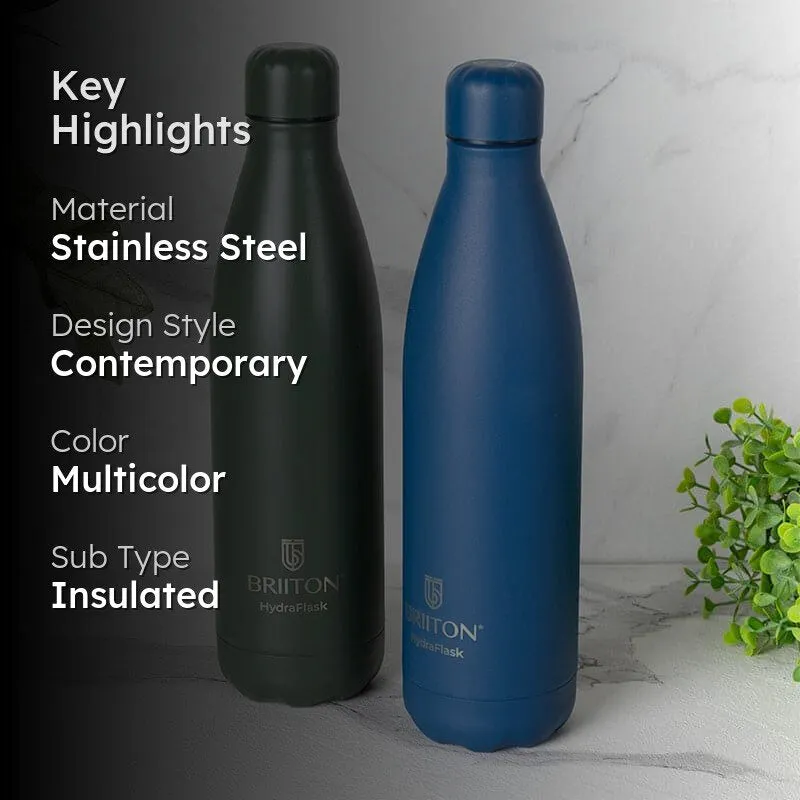 Ipnova Hot & Cold Thermos Water Bottle (Green & Blue, 750 mL Each) - Set Of Two media 2