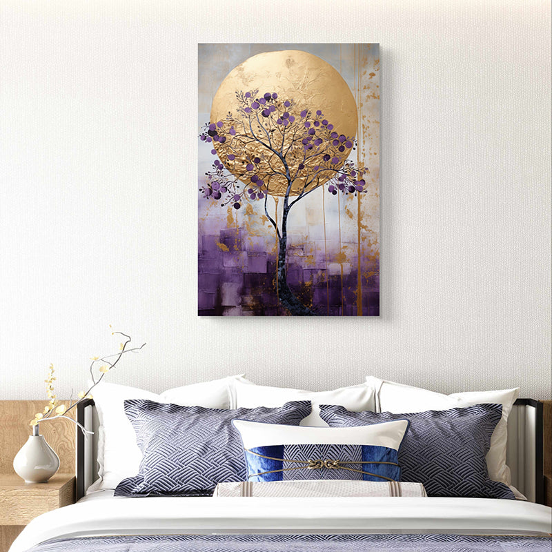 Purple Night Wall Painting