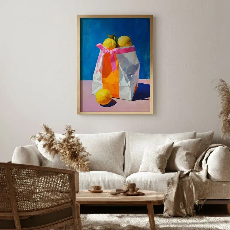 Luneth Canvas Wall Painting With Brown Frame media 6