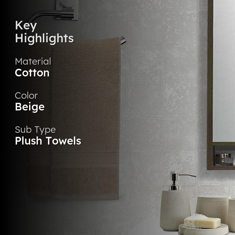 Eva Quick Dry Hand Towel (Taupe) - Set Of Two media 2