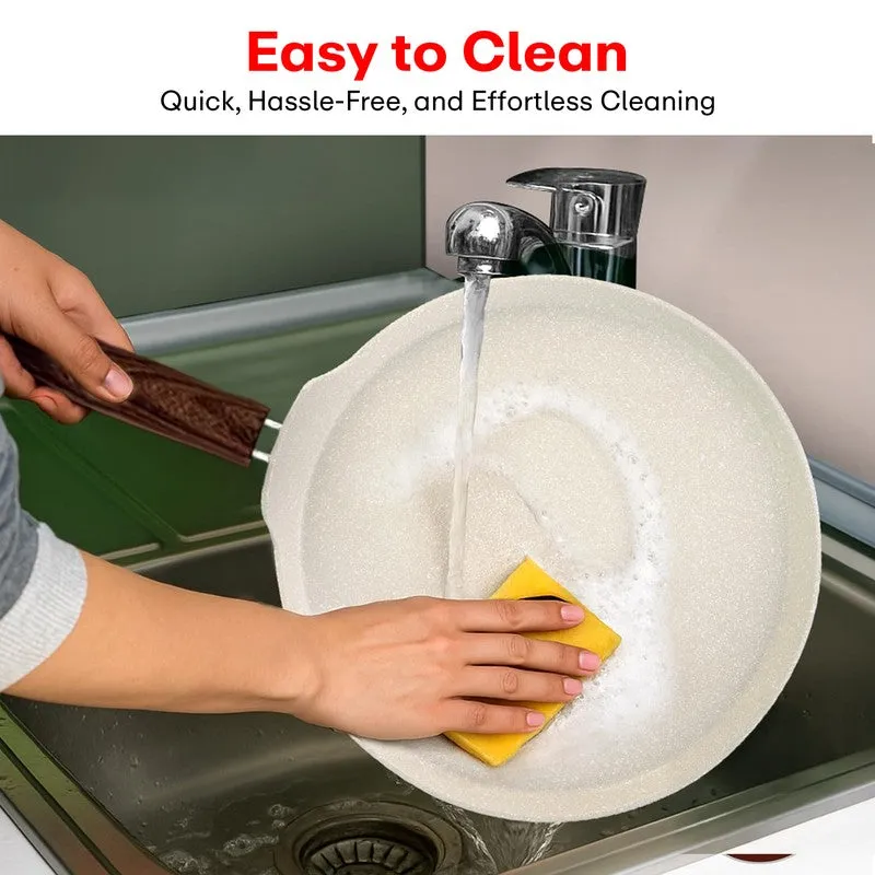 Rioware SmoothSpread Cast Aluminium Non-Stick Dosa Tawa - 24 cm media 7