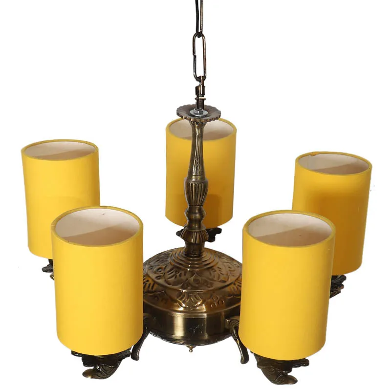 Bielo Cylindrical Golden Antique Ceiling Lamp media 3
